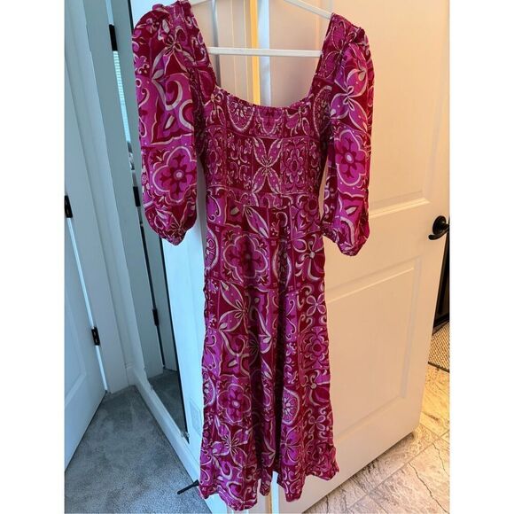 NWT Olivia James Bridget Midi Dress, Tile, $235 XS - Picture 4 of 7